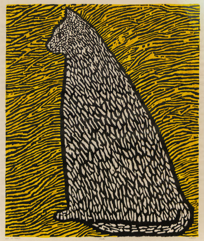 Cat in Grass, Print, circa 1950