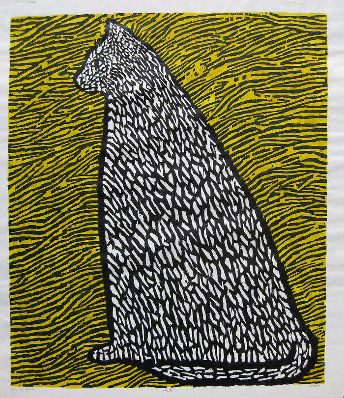 Cat in Grass, Print, circa 1950