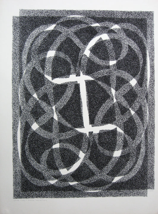 White Line - Black (Variation 2), Print