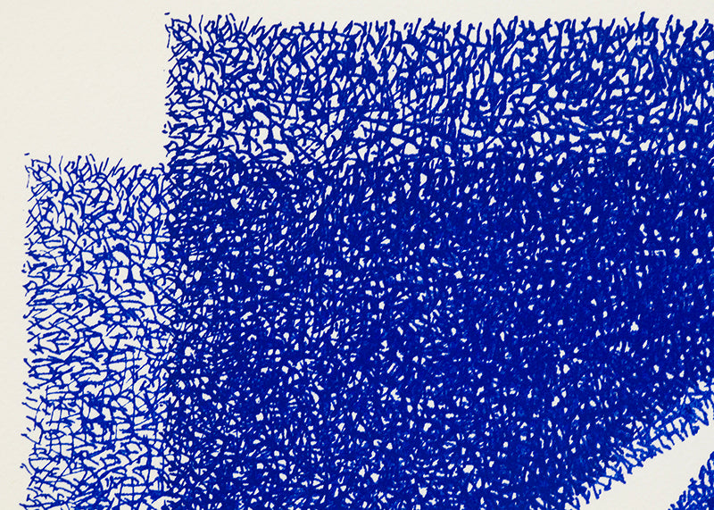 White Line - Blue (Variation 1), Print