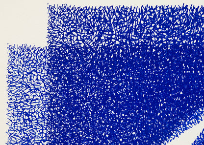 White Line - Blue (Variation 1), Print