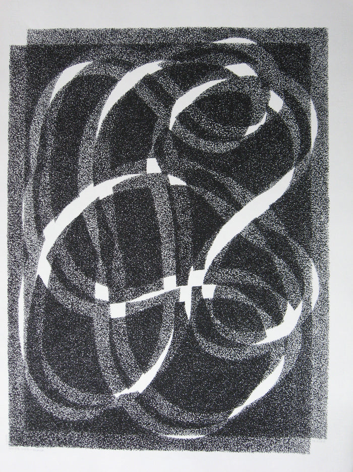 White Line - Black (Variation 1), Print