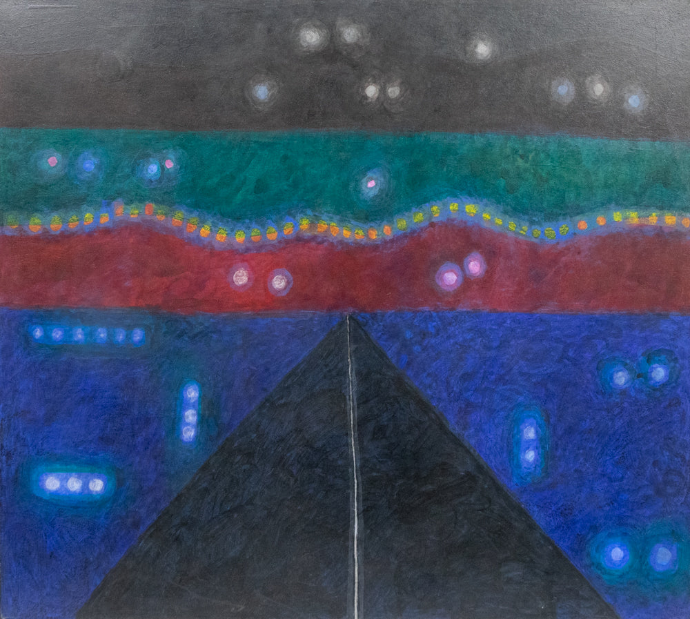 Untitled (Night Road), Painting