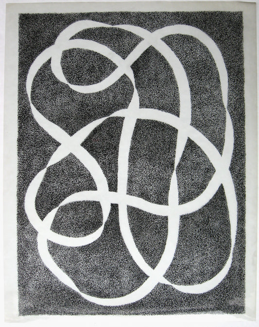 White Line - Black, Print