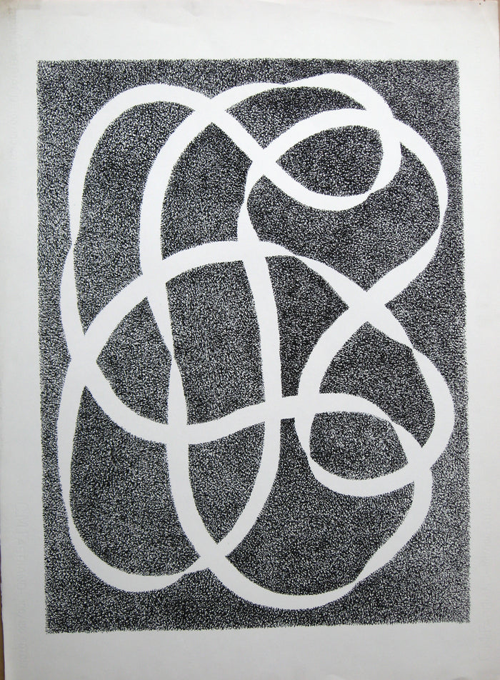 White Line - Black, Print