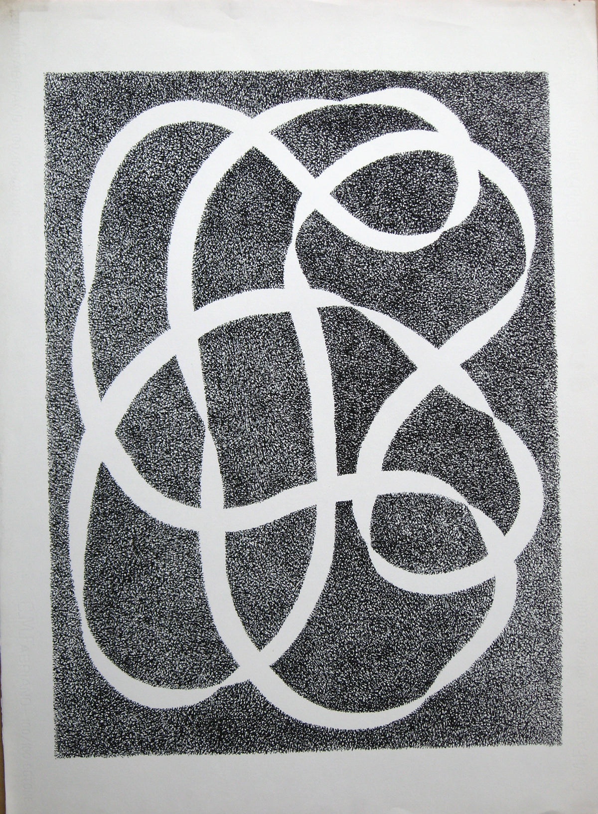 White Line - Black, Print