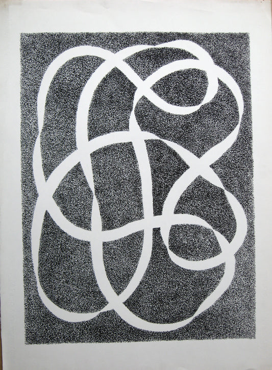 White Line - Black, Print