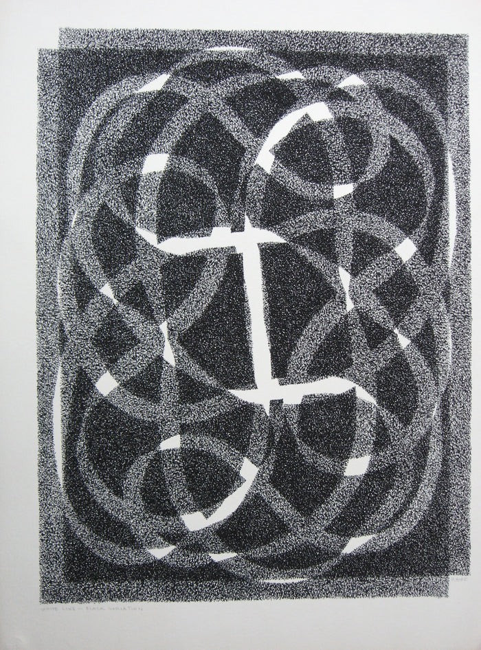 White Line - Black (Variation 2), Print
