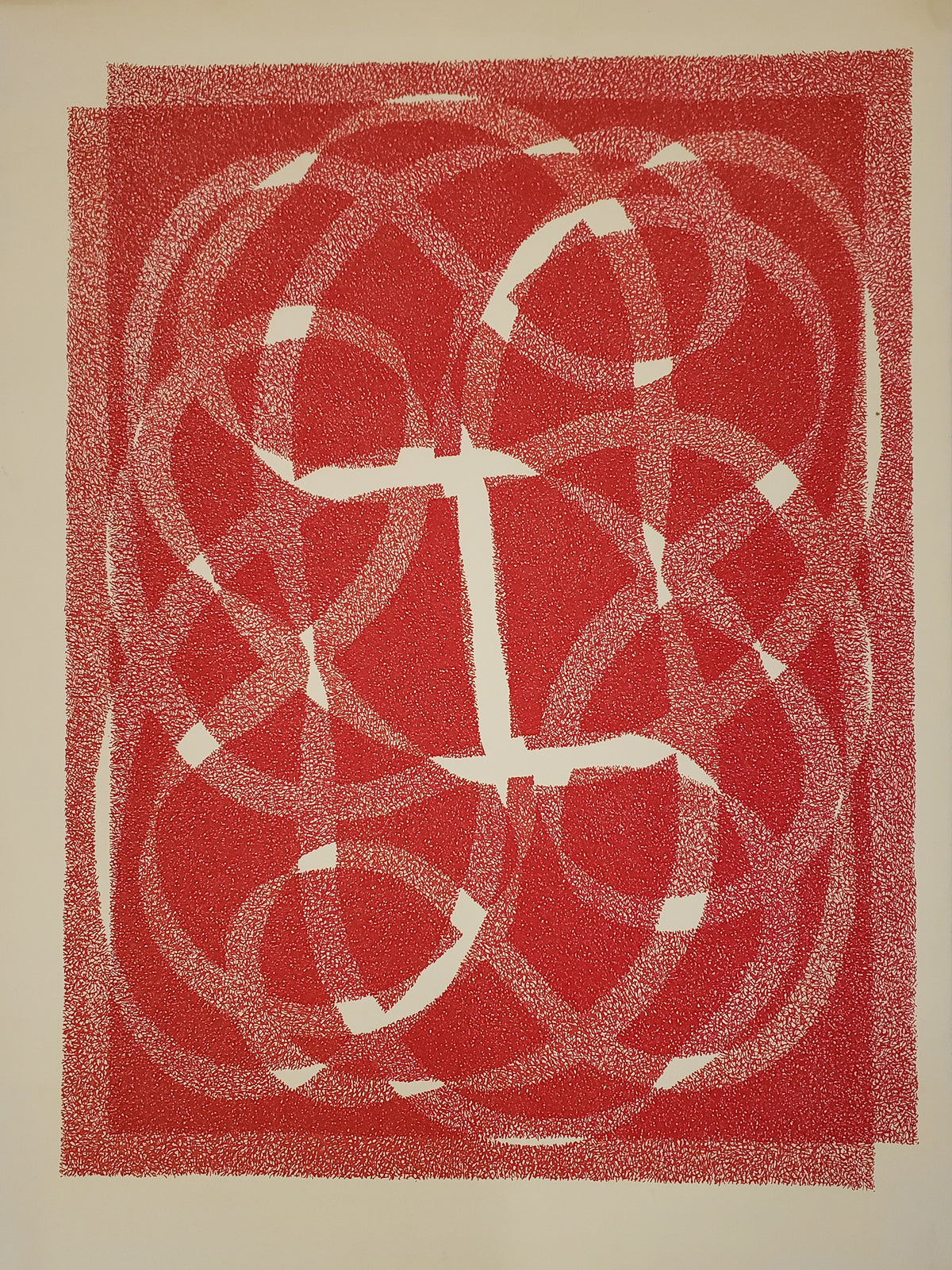 White Line - Red (Variation 2), Print