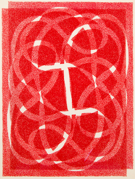 White Line - Red (Variation 2), Silkscreen Print