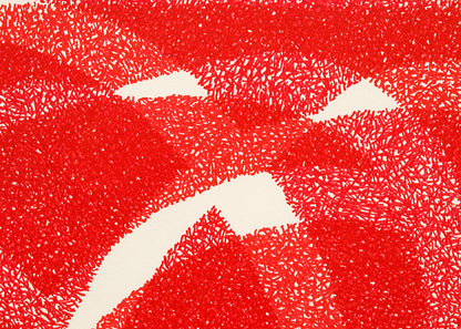 White Line - Red (Variation 2), Silkscreen Print