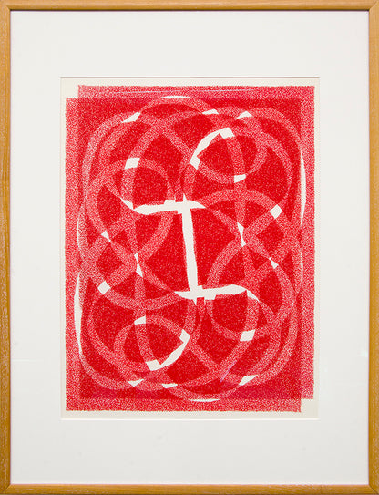 White Line - Red (Variation 2), Silkscreen Print