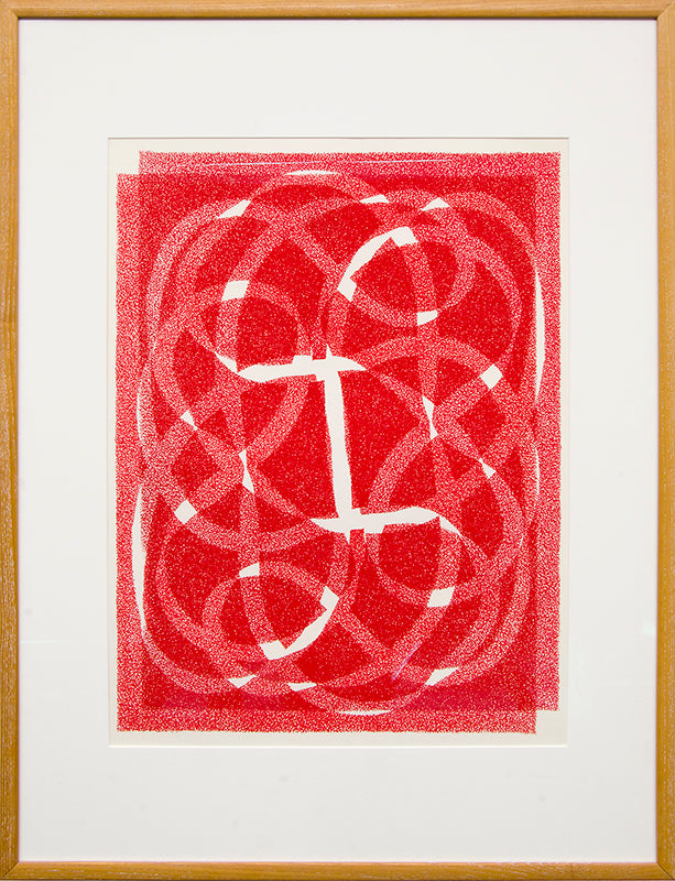 White Line - Red (Variation 2), Print