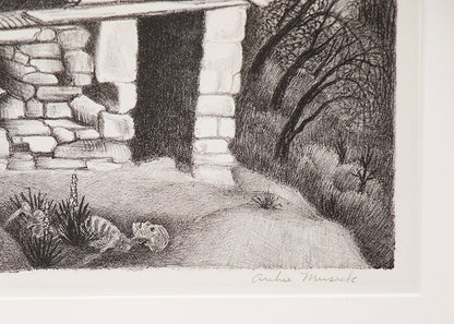 Prospector's Cabin (Mountain Cabin), Print, circa 1937