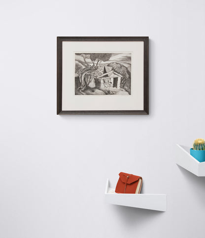 Prospector's Cabin (Mountain Cabin), Print, circa 1937