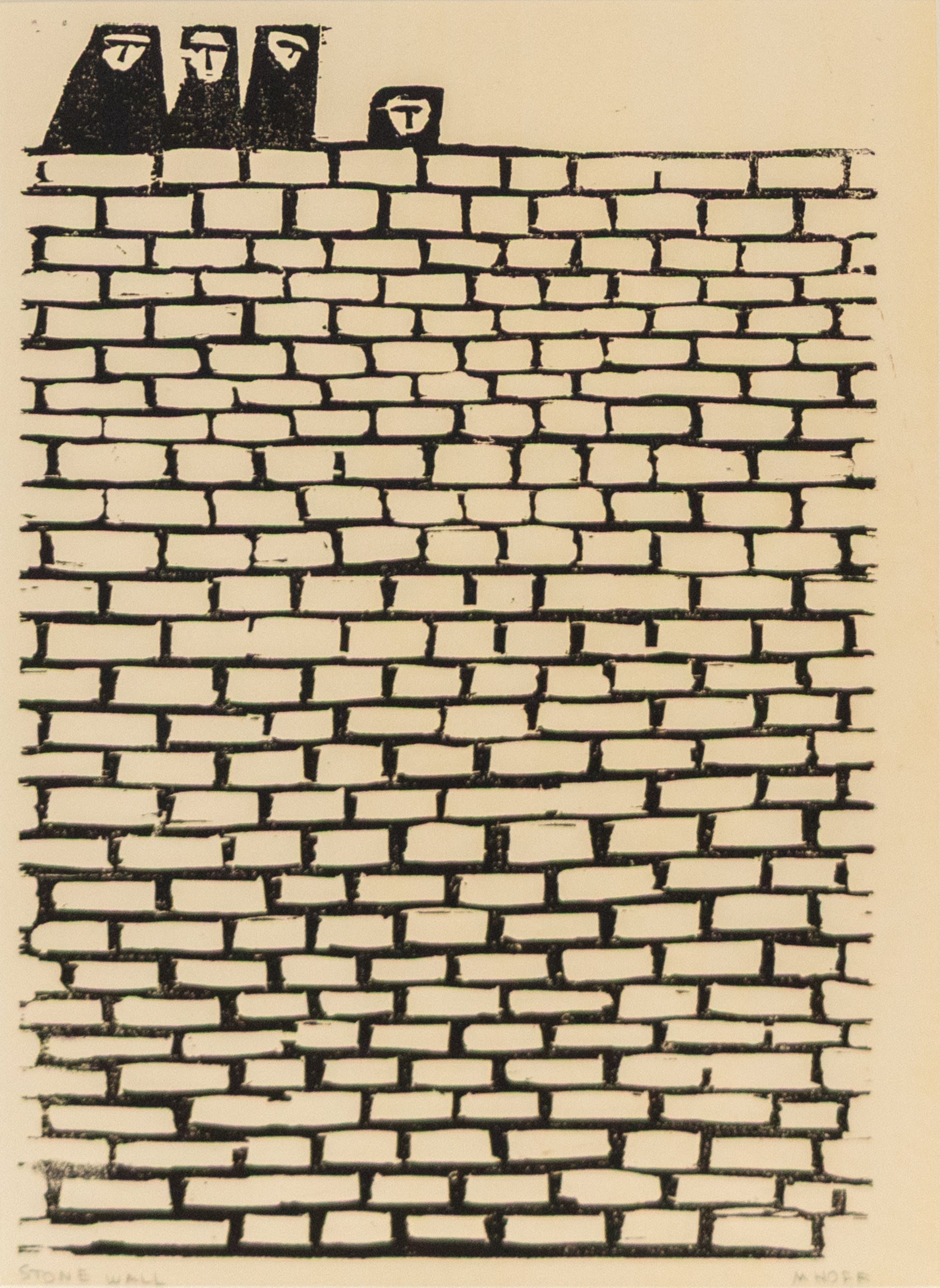 Margo Hoff (1910-2008) artwork for sale. Stone Wall, Print, Denver, Colorado, Art Gallery)