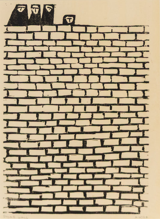 Margo Hoff (1910-2008) artwork for sale. Stone Wall, Print, Denver, Colorado, Art Gallery)