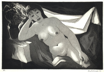 Nude with Winter Bouquet; 11/30, Print, 1972