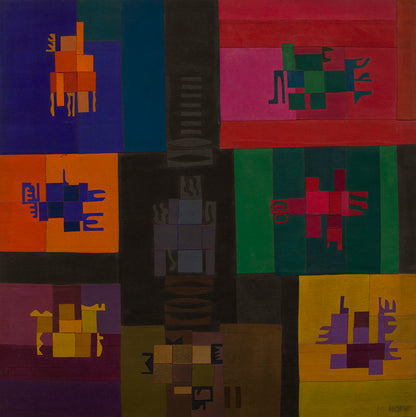 Opposite Color or Opposing Colors, Painting, 1984