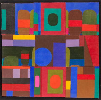 Nine Square, Painting, circa 1982
