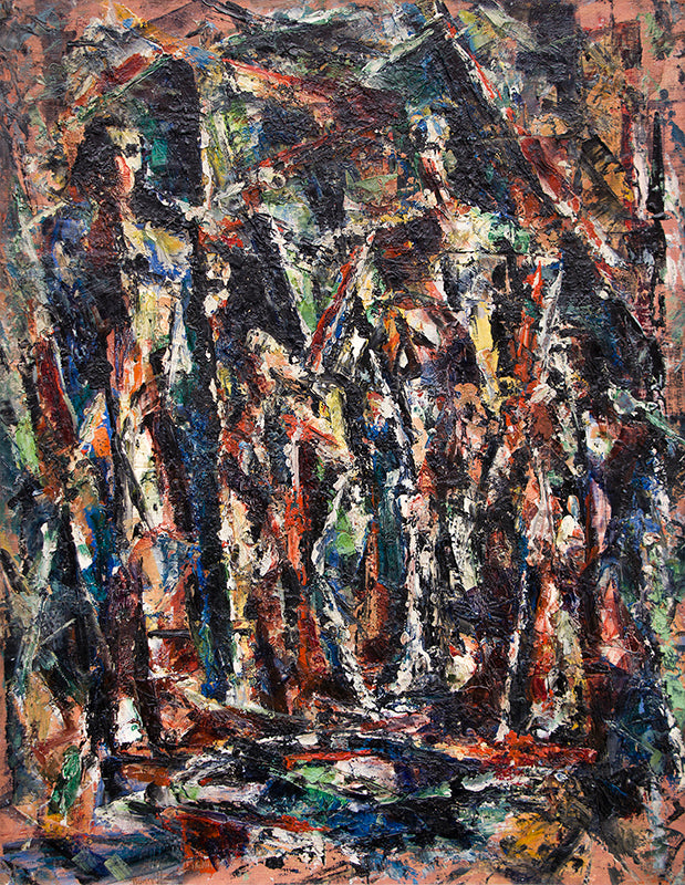 Untitled (Sacred Family), Painting, circa 1950