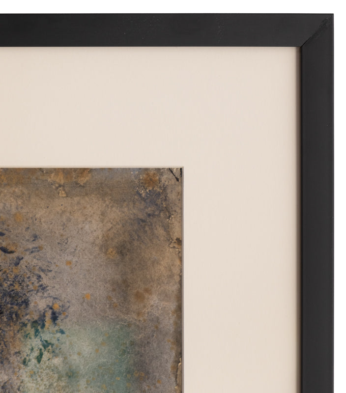 Web (Abstract in Black, Brown, Gray, and Ochre), Painting, circa 1950
