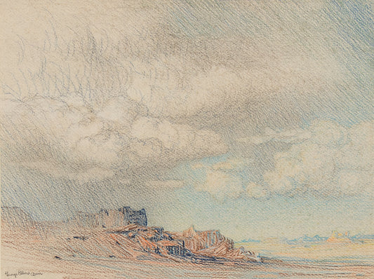 George Elbert Burr (1859-1939) artwork for sale. Untitled (Storm Over Desert Landscape, Arizona), Drawing, 1924, Denver, Colorado, Art Gallery)