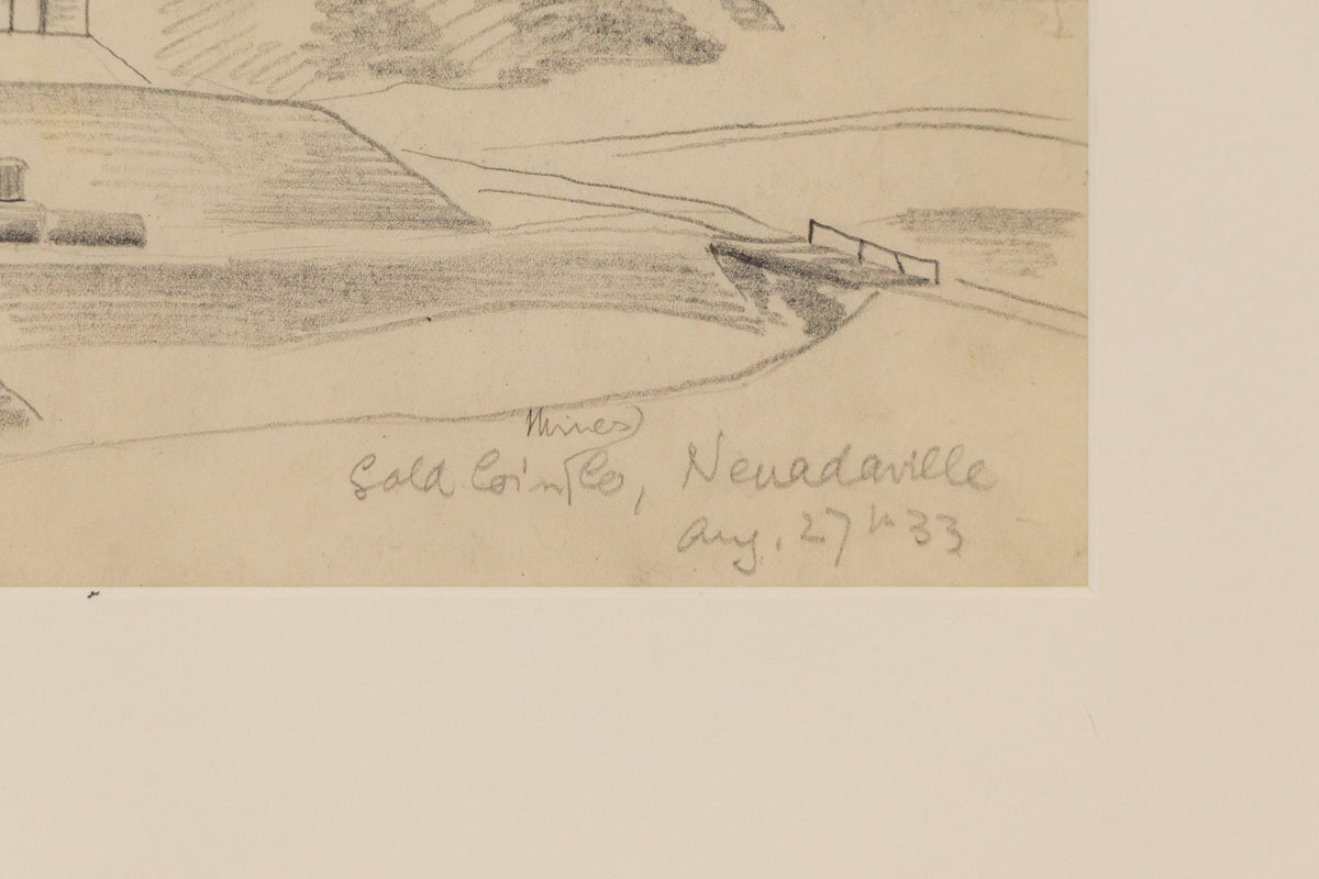Gold Coin Mines Company, Nevadaville, Colorado, Drawing, 1933