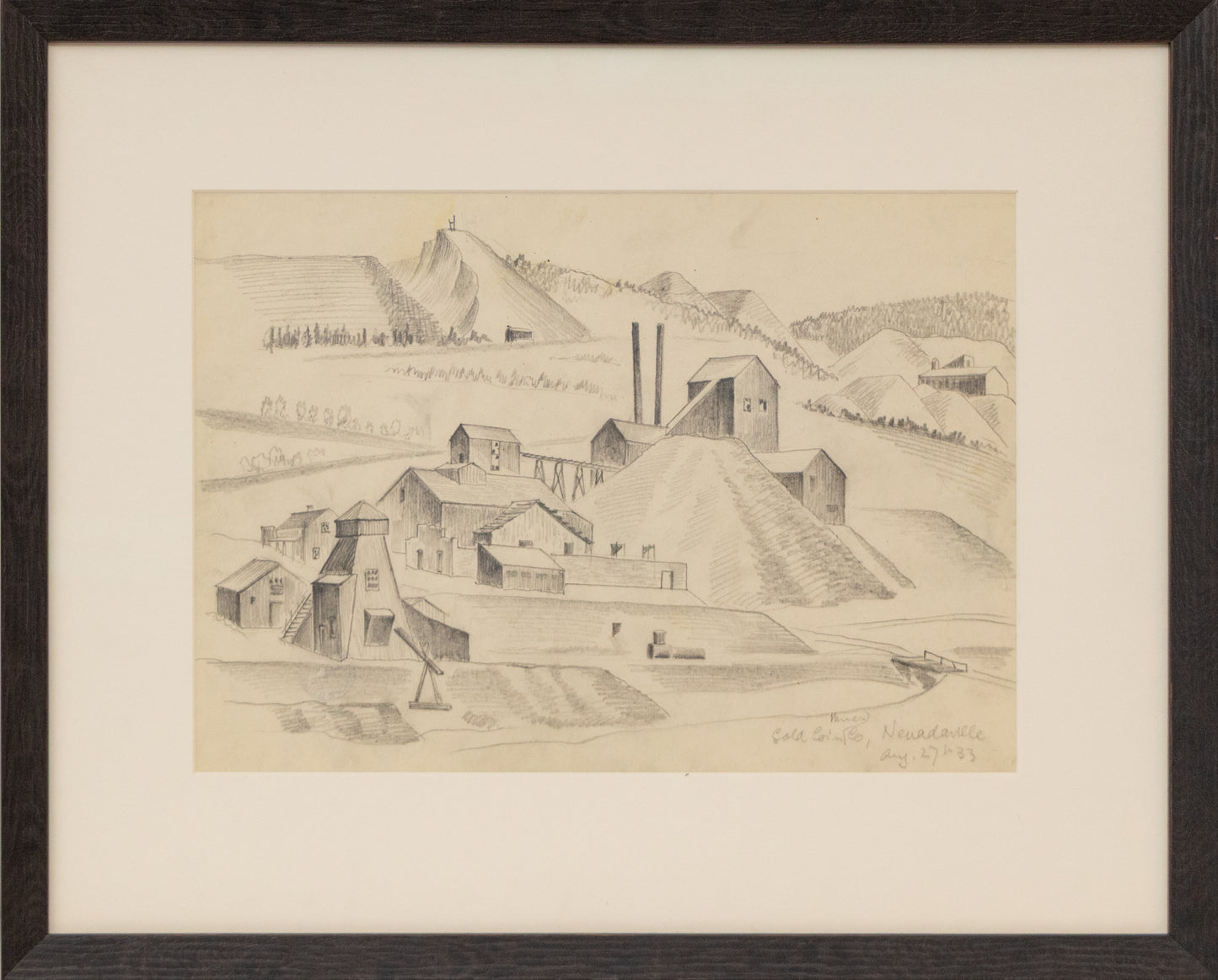 Gold Coin Mines Company, Nevadaville, Colorado, Drawing, 1933