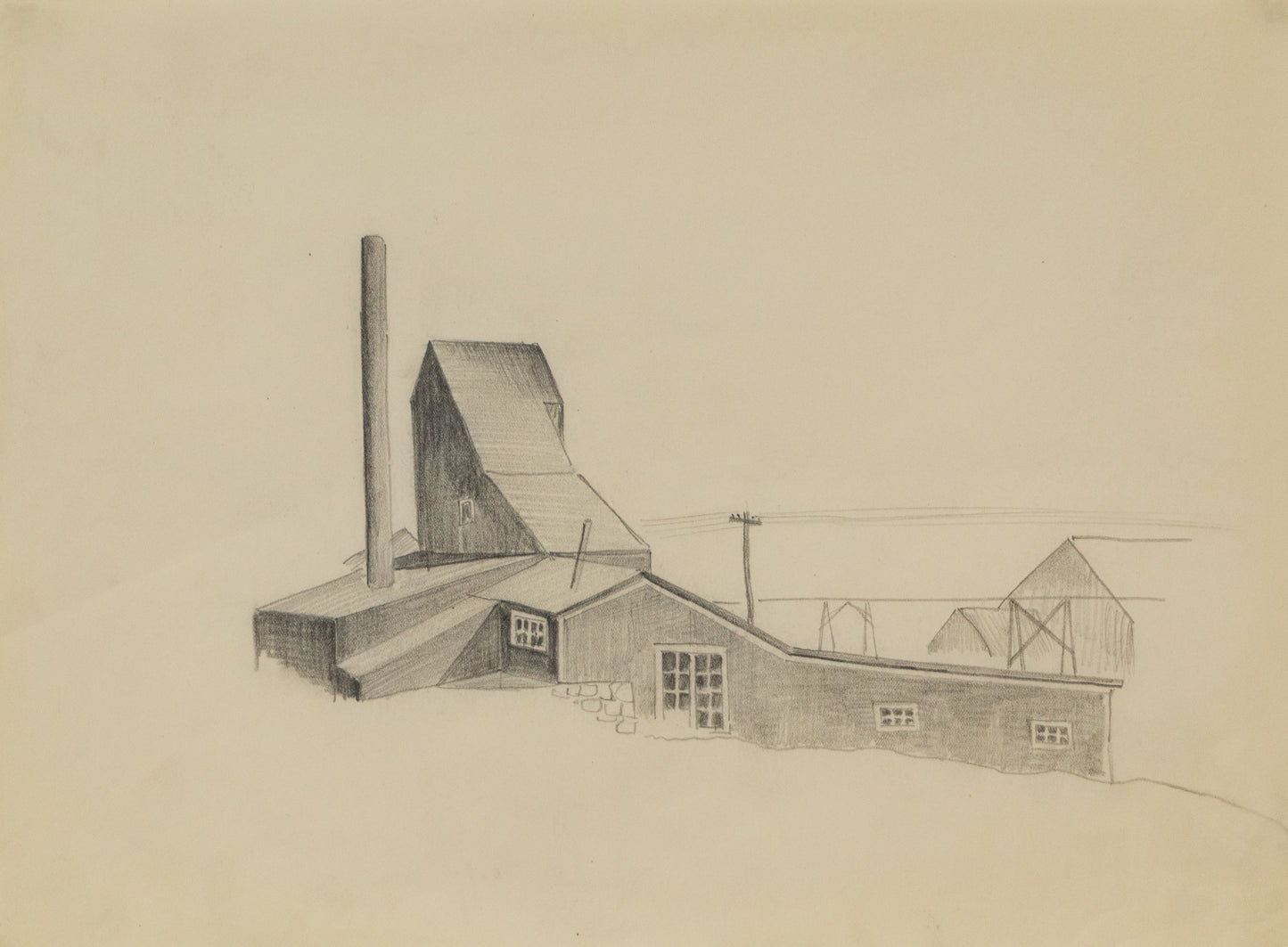 Colorado Mine Study, Drawing, circa 1932