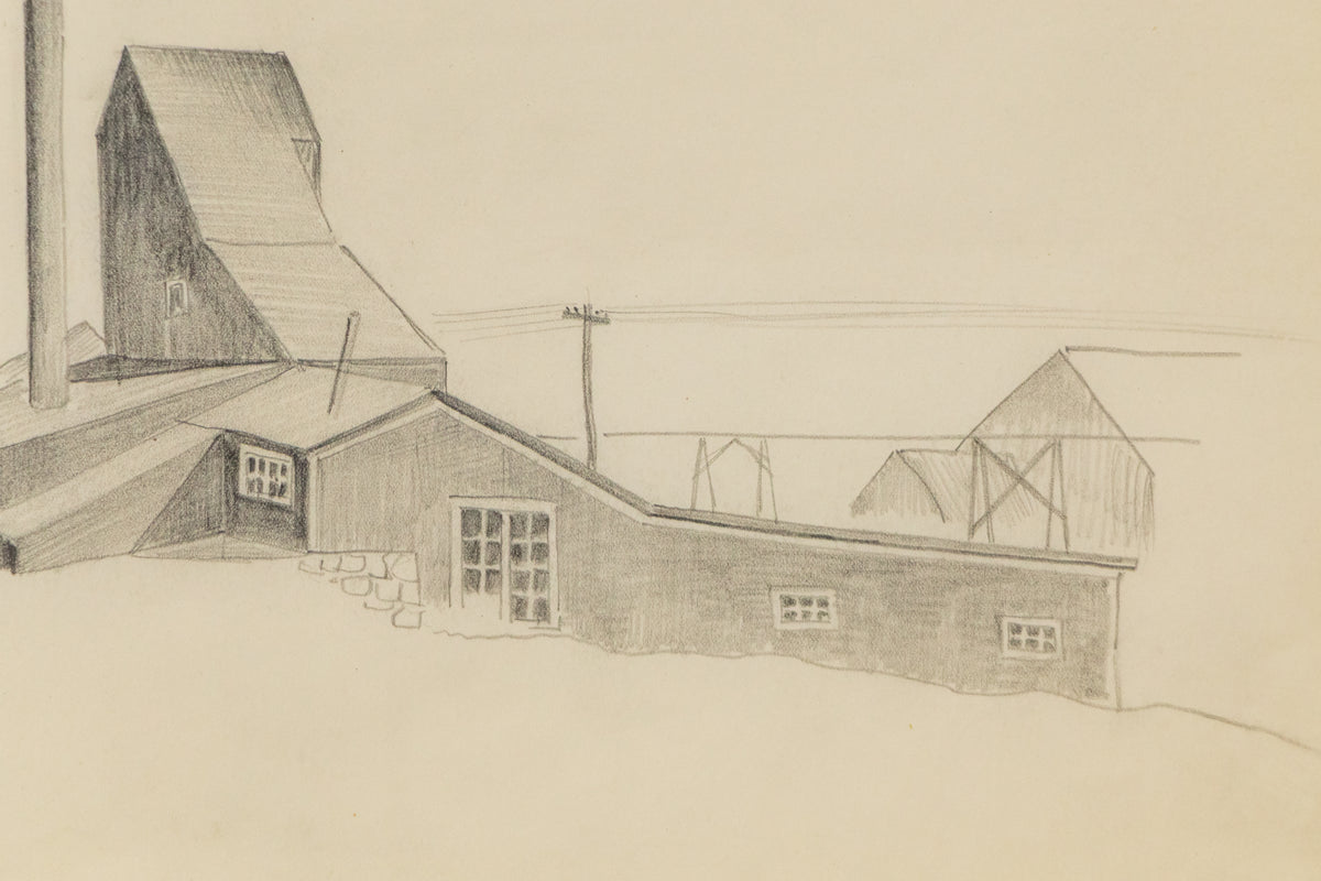 Colorado Mine Study, Drawing, circa 1932