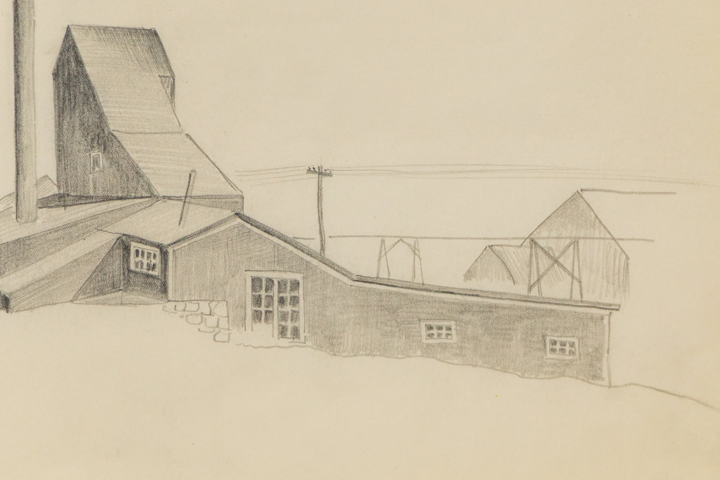 Colorado Mine Study, Drawing, circa 1932