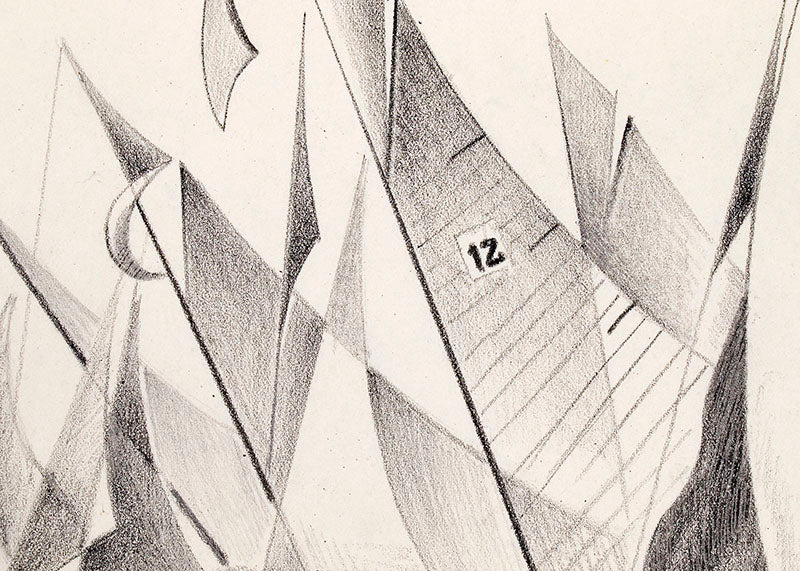 Boat Races (12), Drawing, circa 1932-1936