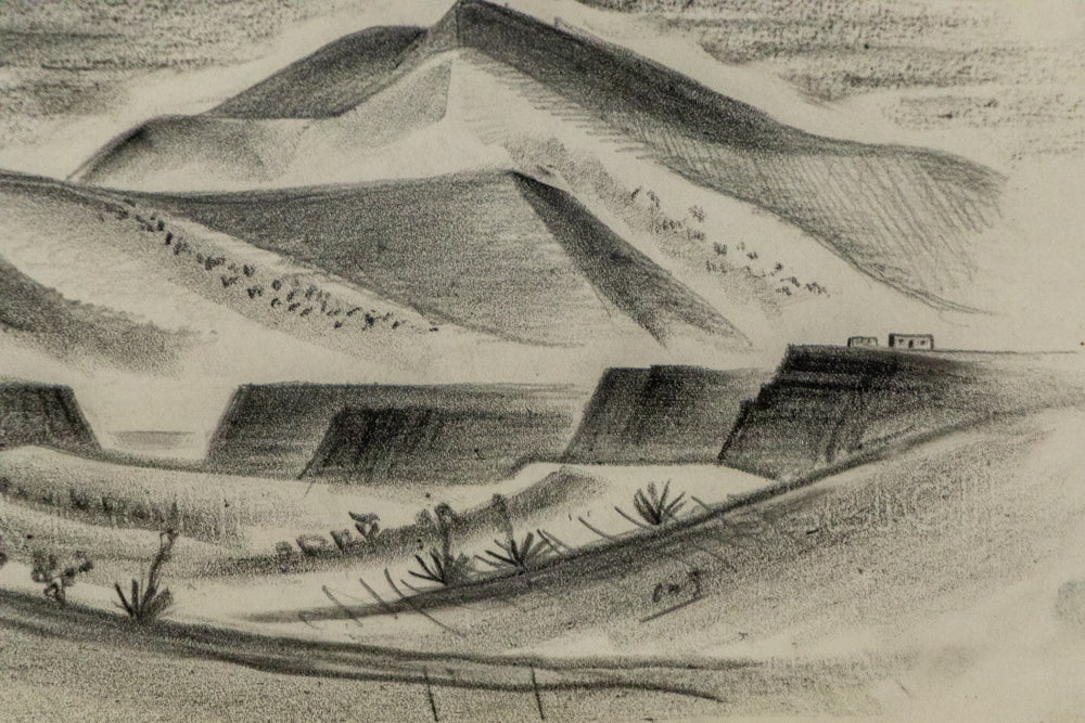 Northern New Mexico, Drawing, circa 1927