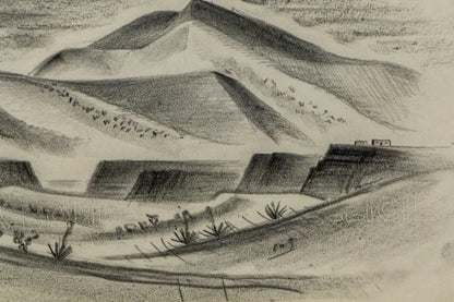 Northern New Mexico, Drawing, circa 1927