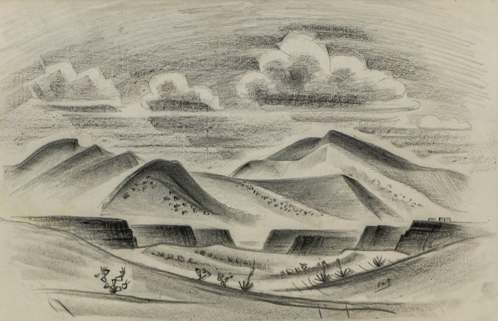 Northern New Mexico, Drawing, circa 1927