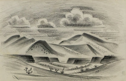 Northern New Mexico, Drawing, circa 1927
