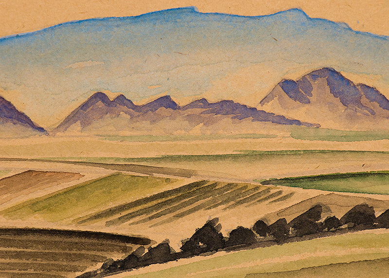 Sandia Mountains, New Mexico, Painting, circa 1927