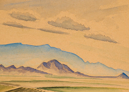 Sandia Mountains, New Mexico, Painting, circa 1927