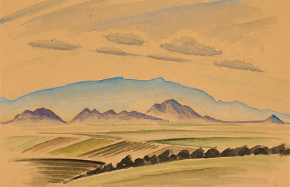 Sandia Mountains, New Mexico, Painting, circa 1927