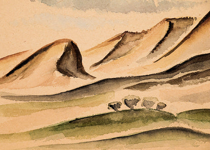 New Mexico Hills, Painting, circa 1927
