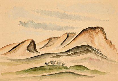 New Mexico Hills, Painting, circa 1927