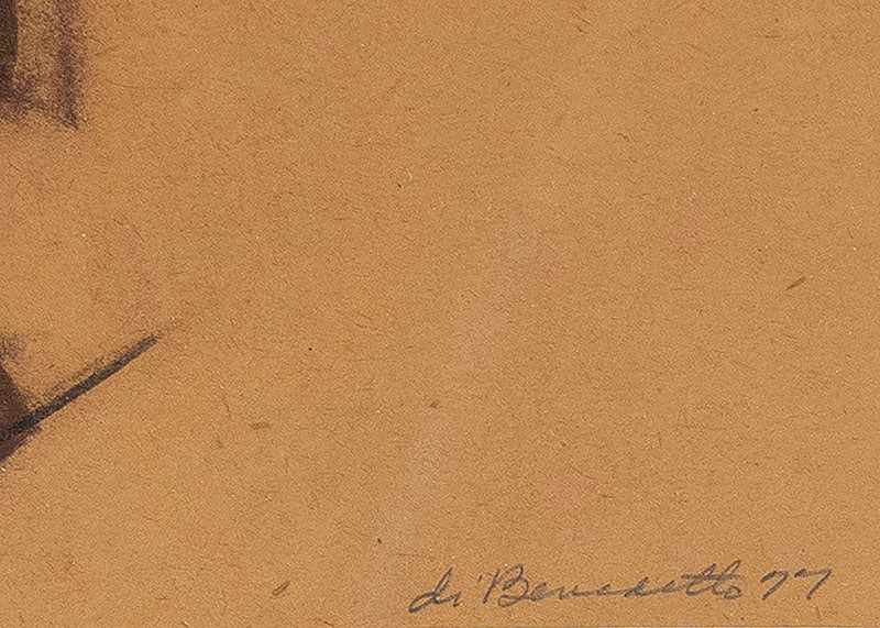 Mahatma Ghandi (Study for "Justice Through the Ages, Colorado" mural), Drawing, dated 1977