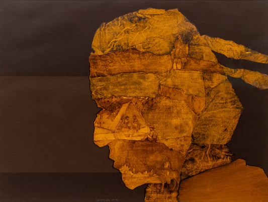 Indian Head (Profile of a Man), Print, dated 1974