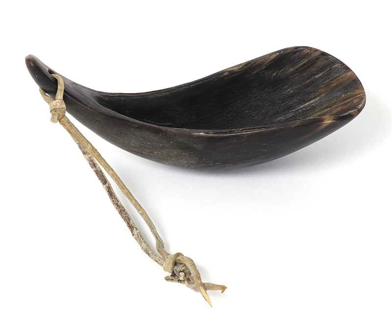 Carved Buffalo Horn Spoon