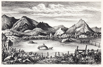 Farm in the Rockies, Print, 1945