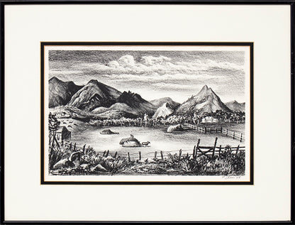 Farm in the Rockies, Print, 1945