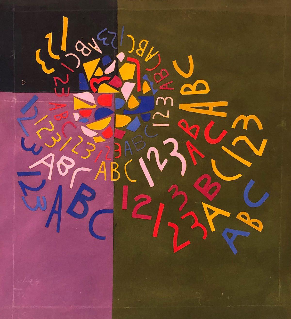 Untitled (ABC 123), Painting