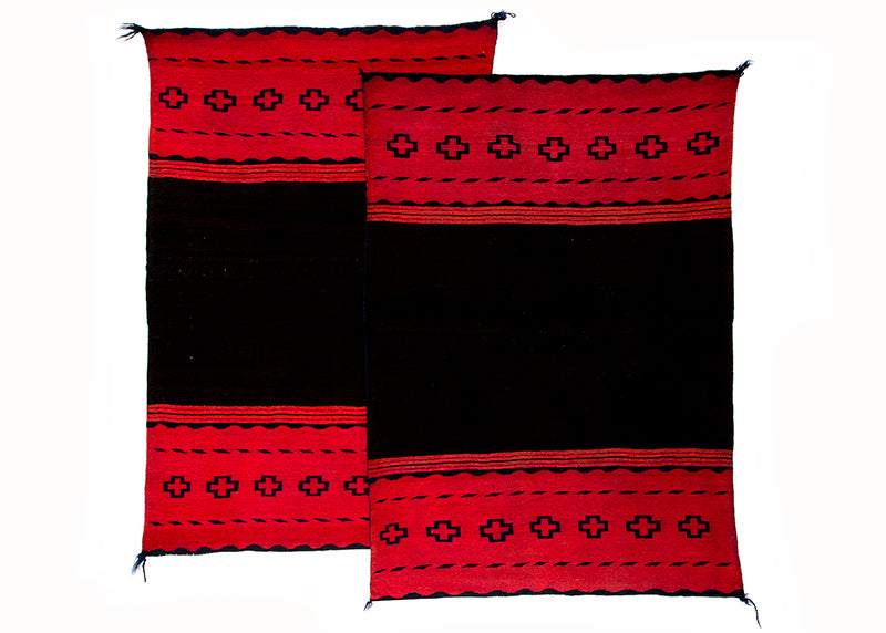 Pair of Classic Period Dress Halves, circa 1875