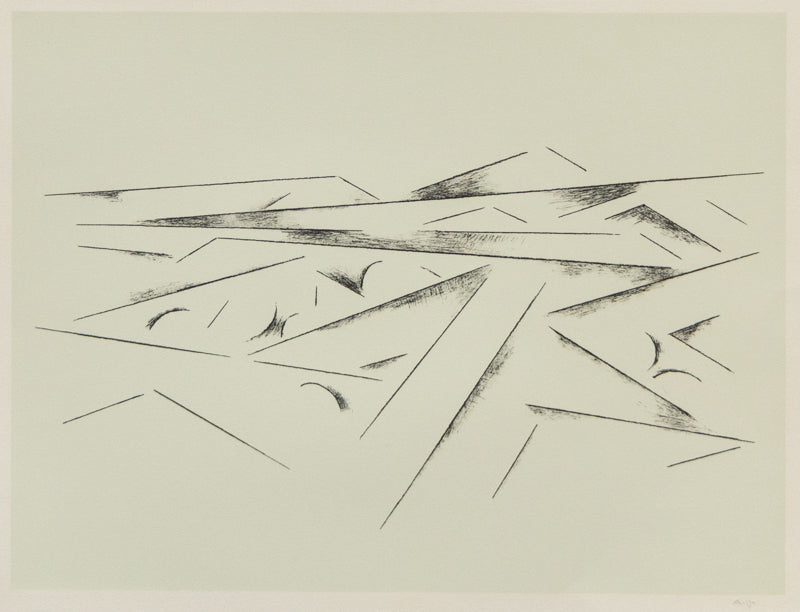 Llano Quemado I (Abstract Landscape), Print, circa 1975